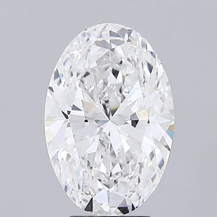 4.04ct Oval Lab Grown Diamond (Colour D, Clarity VS2, IGI Certified)