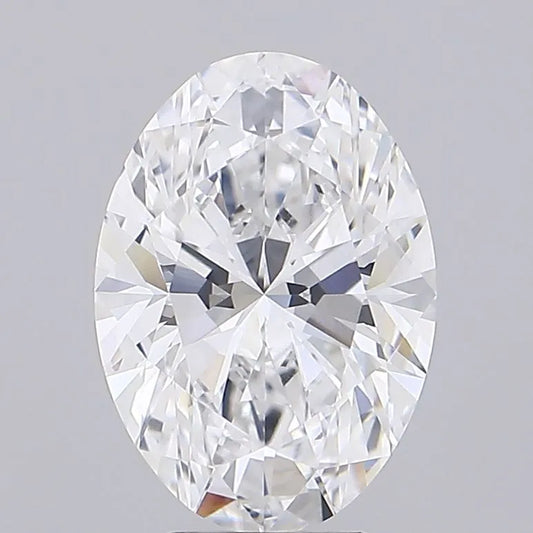 4.04ct Oval Lab Grown Diamond (Colour E, Clarity IF, IGI Certified)