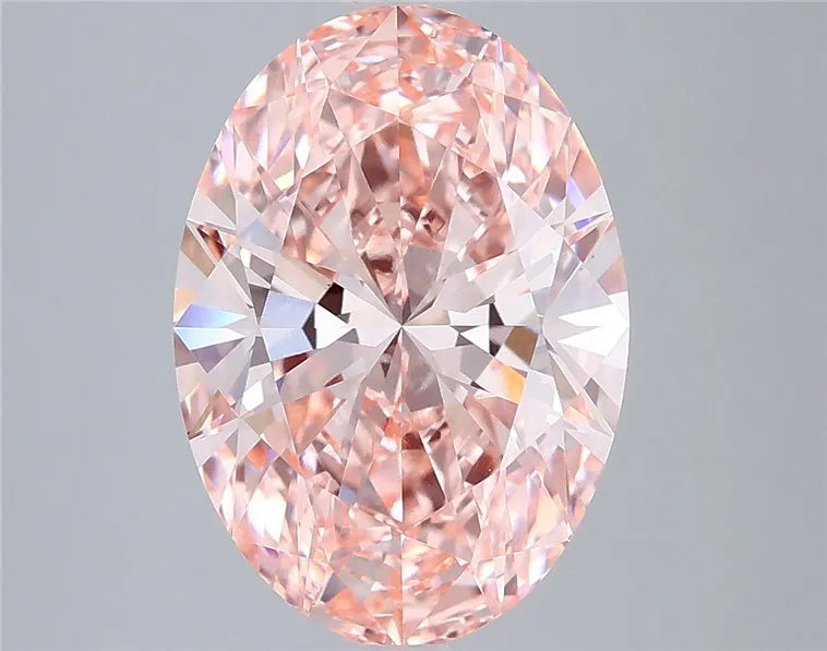 4.04ct Oval Lab Grown Diamond (Colour Fancy Intense Pink, Clarity VVS2, IGI Certified)