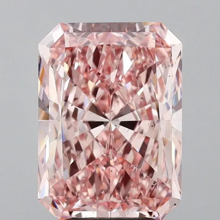 4.04ct Radiant Lab Grown Diamond (Colour Fancy Intense Pink, Clarity VS2, IGI Certified)