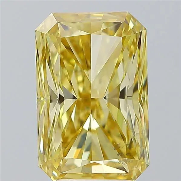 4.04ct Radiant Lab Grown Diamond (Colour Fancy Intense Yellow, Clarity VS2, IGI Certified)