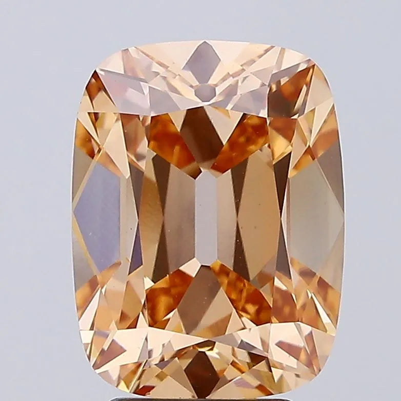 4.05ct Cushion brilliant Lab Grown Diamond (Colour Fancy Orangey Brown, Clarity VS1, IGI Certified)