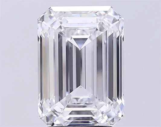 4.05ct Emerald Lab Grown Diamond (Colour D, Clarity VVS2, IGI Certified)