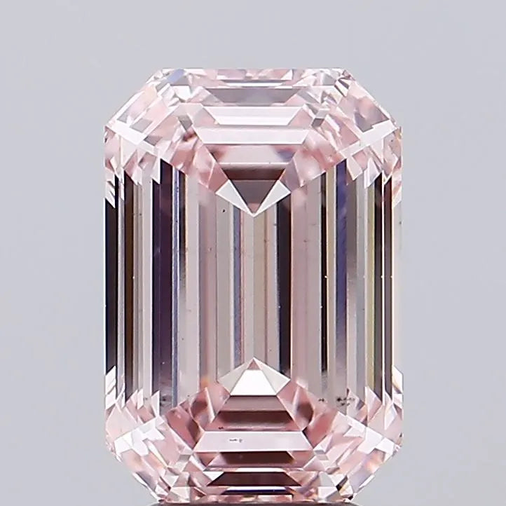 4.05ct Emerald Lab Grown Diamond (Colour Fancy Intense Pink, Clarity VS1, IGI Certified)