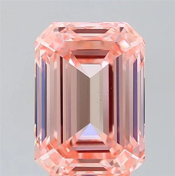 4.05ct Emerald Lab Grown Diamond (Colour Fancy Intense Pink, Clarity VS1, IGI Certified)