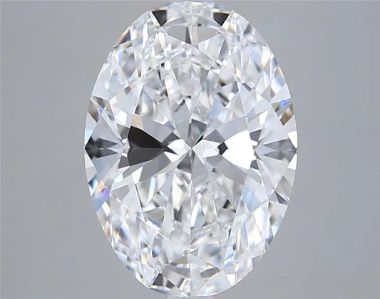 4.05ct Oval Lab Grown Diamond (Colour D, Clarity VVS1, IGI Certified)