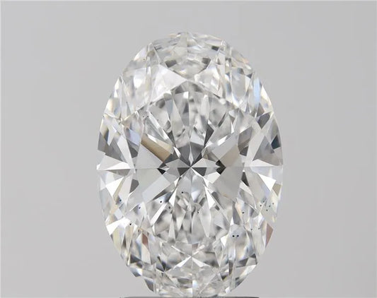 4.05ct Oval Lab Grown Diamond (Colour E, Clarity SI1, GIA Certified)