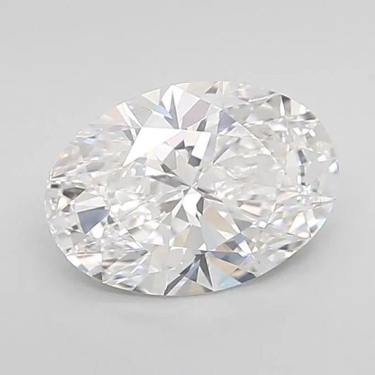 4.05ct Oval Lab Grown Diamond (Colour E, Clarity VVS2, IGI Certified)