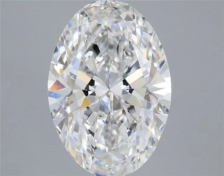 4.05ct Oval Lab Grown Diamond (Colour E, Clarity VVS2, IGI Certified)
