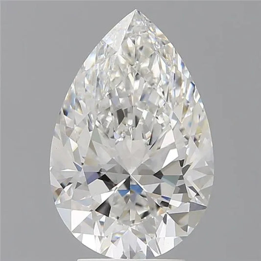 4.05ct Pear Lab Grown Diamond (Colour F, Clarity VVS2, IGI Certified)