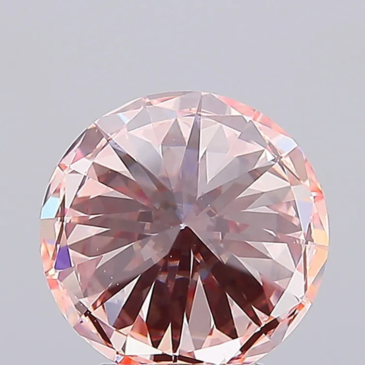 4.05ct Round Lab Grown Diamond (Colour Fancy Intense Pink, Clarity VS1, Cut ID, IGI Certified)