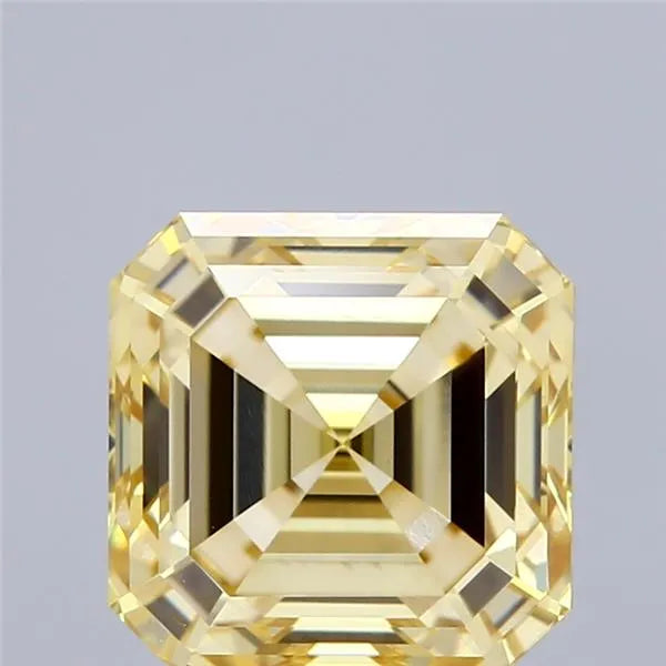 4.06ct Asscher Lab Grown Diamond (Colour Fancy Yellow, Clarity VS1, IGI Certified)