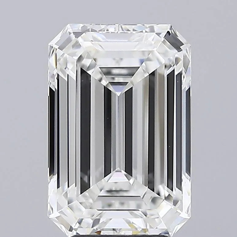 4.06ct Emerald Lab Grown Diamond (Colour F, Clarity VVS2, IGI Certified)