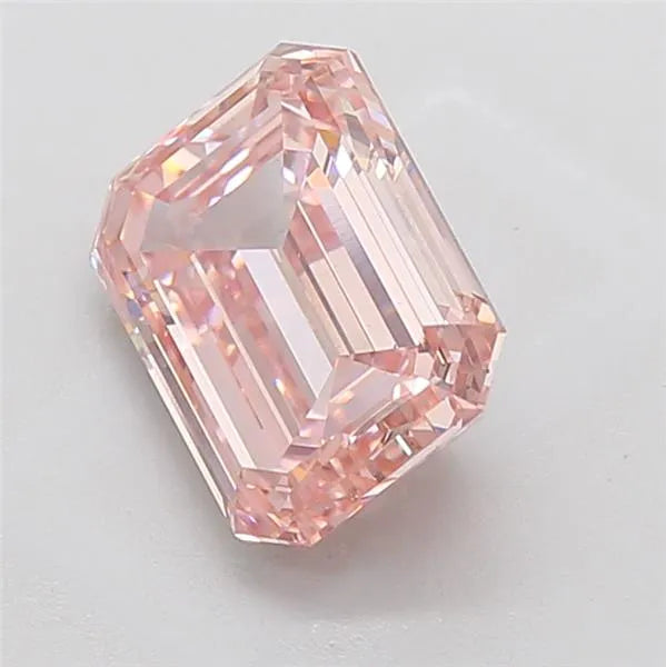 4.06ct Emerald Lab Grown Diamond (Colour Fancy Intense Pink, Clarity VS1, IGI Certified)