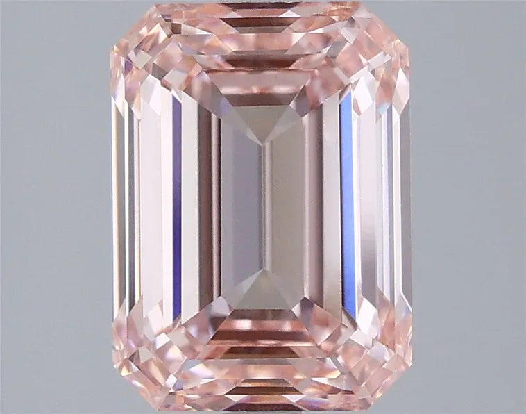 4.06ct Emerald Lab Grown Diamond (Colour Fancy Intense Pink, Clarity VS1, IGI Certified)