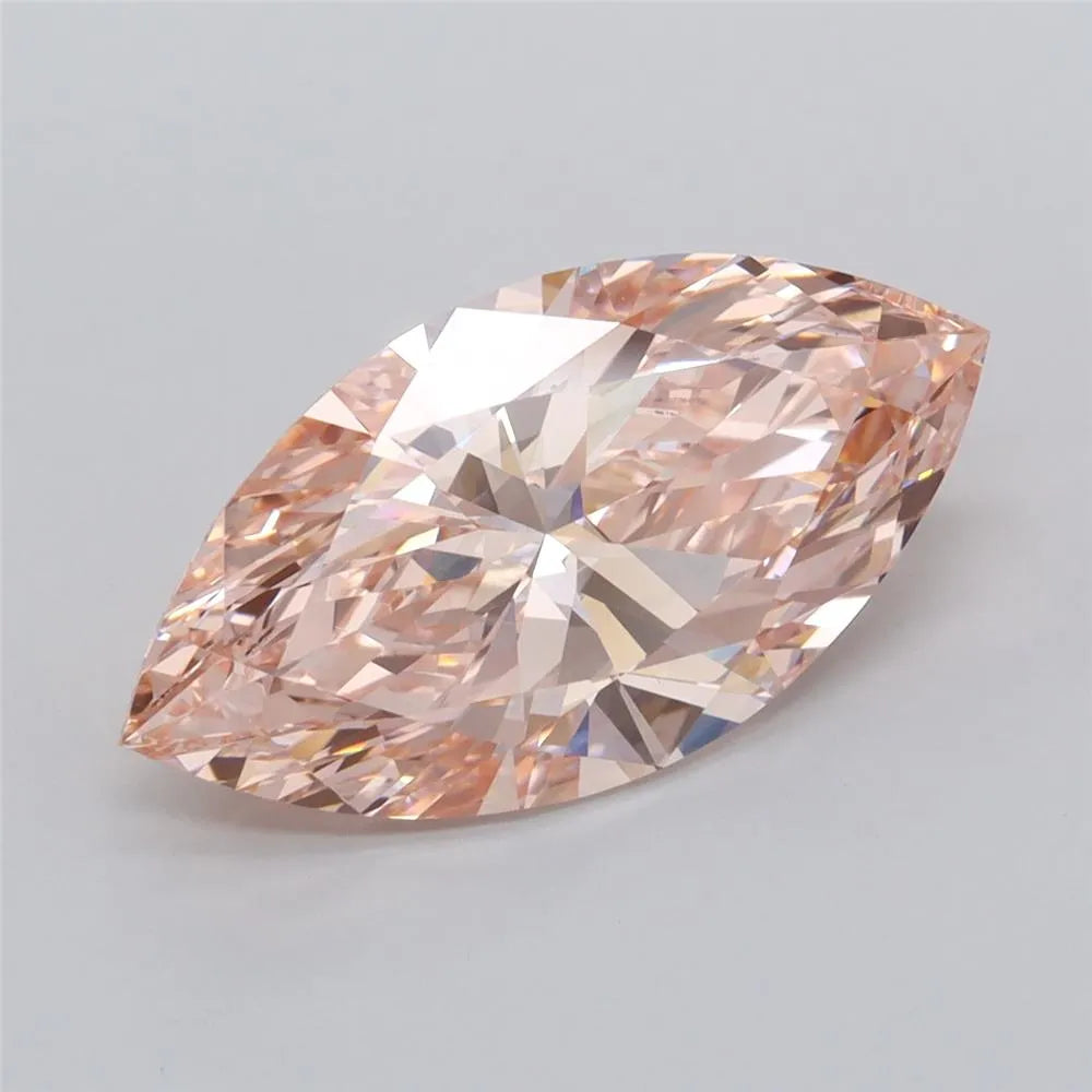 4.06ct Marquise Lab Grown Diamond (Colour Fancy Intense Pink, Clarity VVS2, IGI Certified)