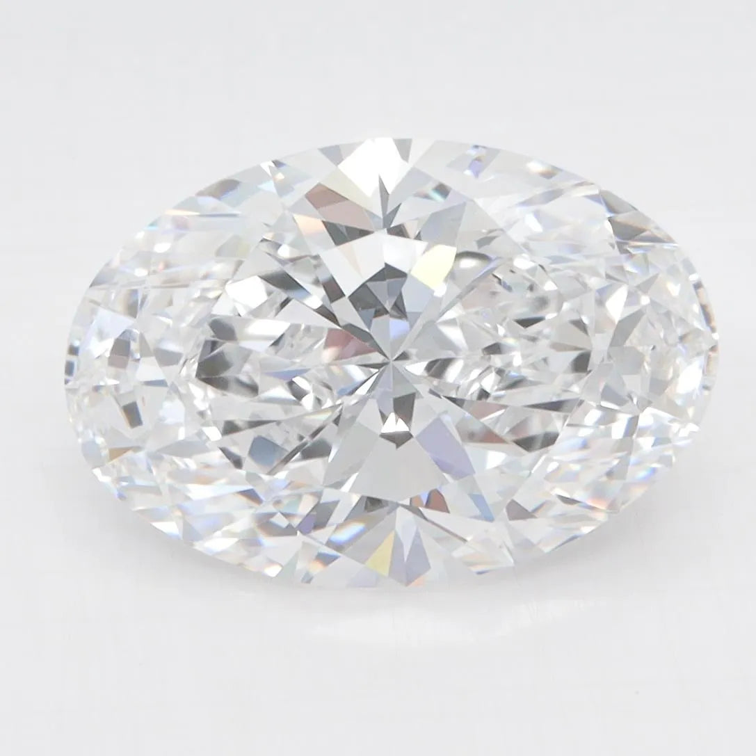 4.06ct Oval Lab Grown Diamond (Colour D, Clarity IF, IGI Certified)