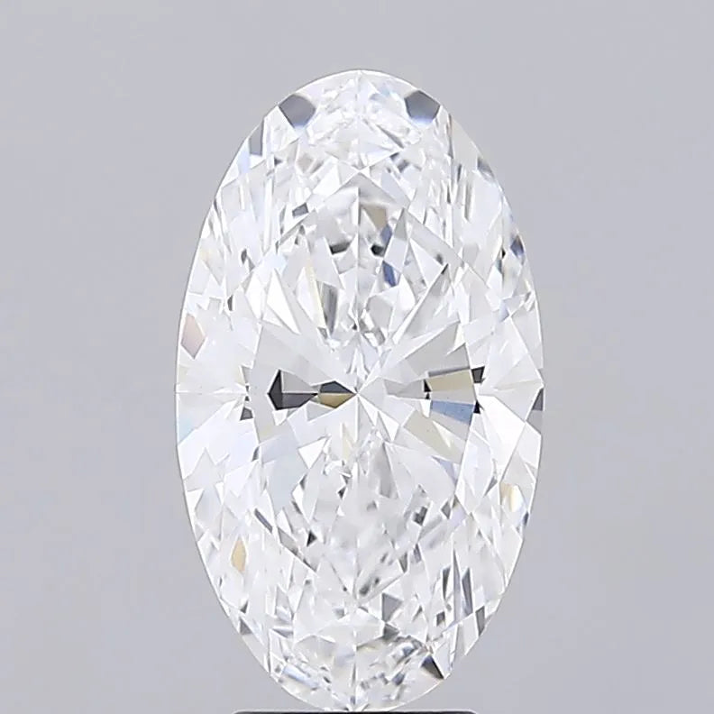 4.06ct Oval Lab Grown Diamond (Colour D, Clarity VVS2, IGI Certified)