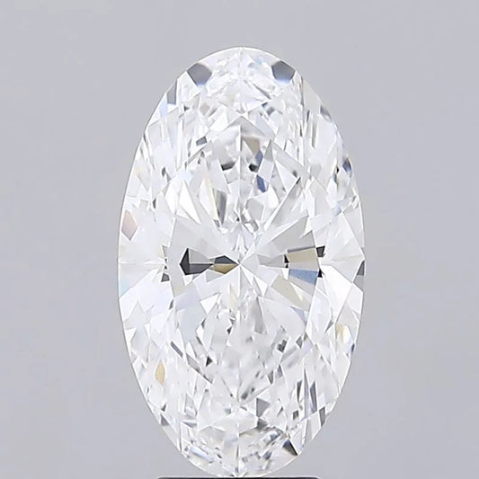 4.06ct Oval Lab Grown Diamond (Colour D, Clarity VVS2, IGI Certified)
