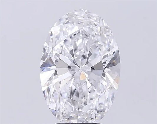 4.06ct Oval Lab Grown Diamond (Colour D, Clarity VVS2, IGI Certified)