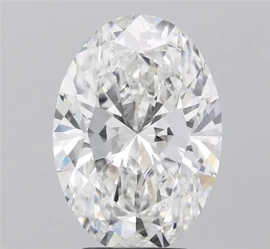 4.06ct Oval Lab Grown Diamond (Colour F, Clarity VVS2, IGI Certified)
