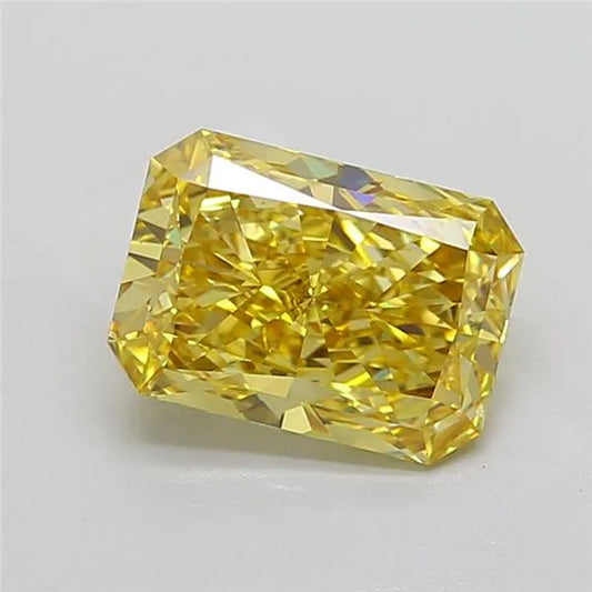 4.06ct Radiant Lab Grown Diamond (Colour Fancy Intense Yellow, Clarity VS1, IGI Certified)