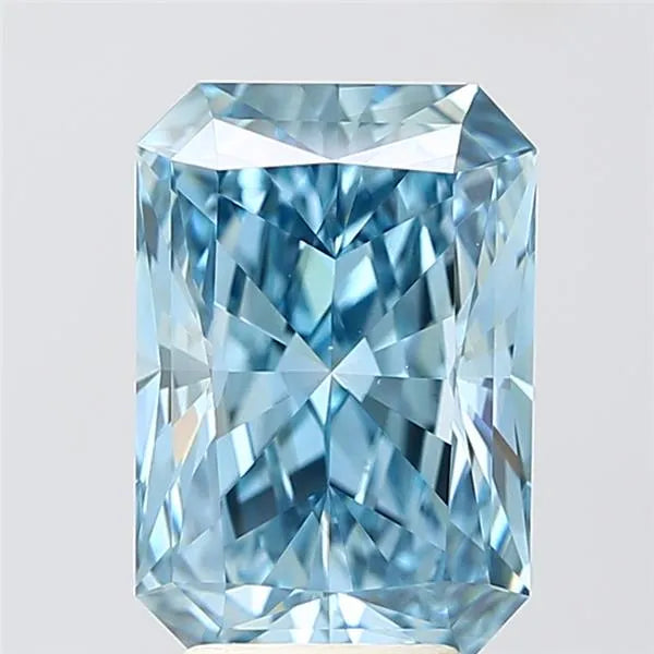 4.06ct Radiant Lab Grown Diamond (Colour Fancy Vivid Blue, Clarity VS1, IGI Certified)