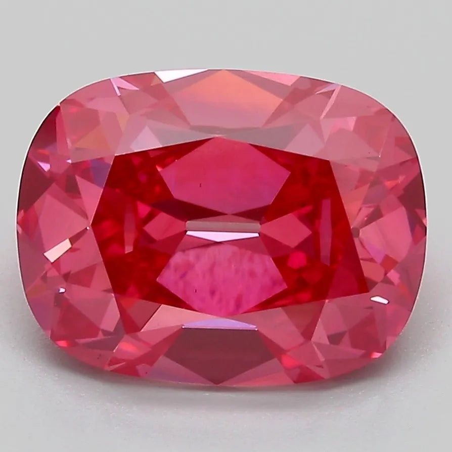 4.07ct Cushion brilliant Lab Grown Diamond (Colour Fancy Vivid Pink, Clarity VS1, IGI Certified)