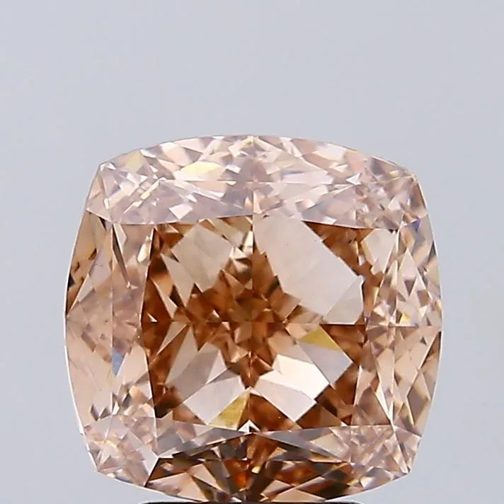4.07ct Cushion modified Lab Grown Diamond (Colour Fancy Brown, Clarity VS1, IGI Certified)