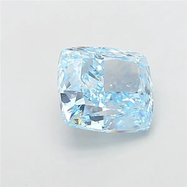 4.07ct Cushion modified Lab Grown Diamond (Colour Fancy Vivid Blue, Clarity VS1, IGI Certified)