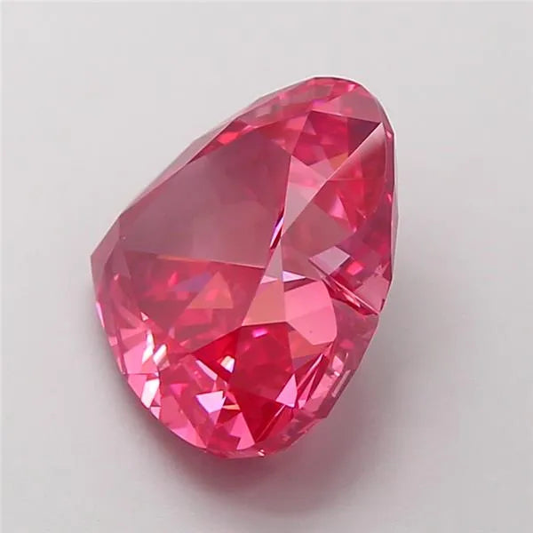 4.07ct Heart Lab Grown Diamond (Colour Fancy Vivid Pink, Clarity VVS2, IGI Certified)