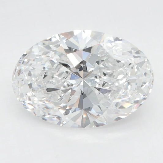 4.07ct Oval Lab Grown Diamond (Colour D, Clarity IF, IGI Certified)