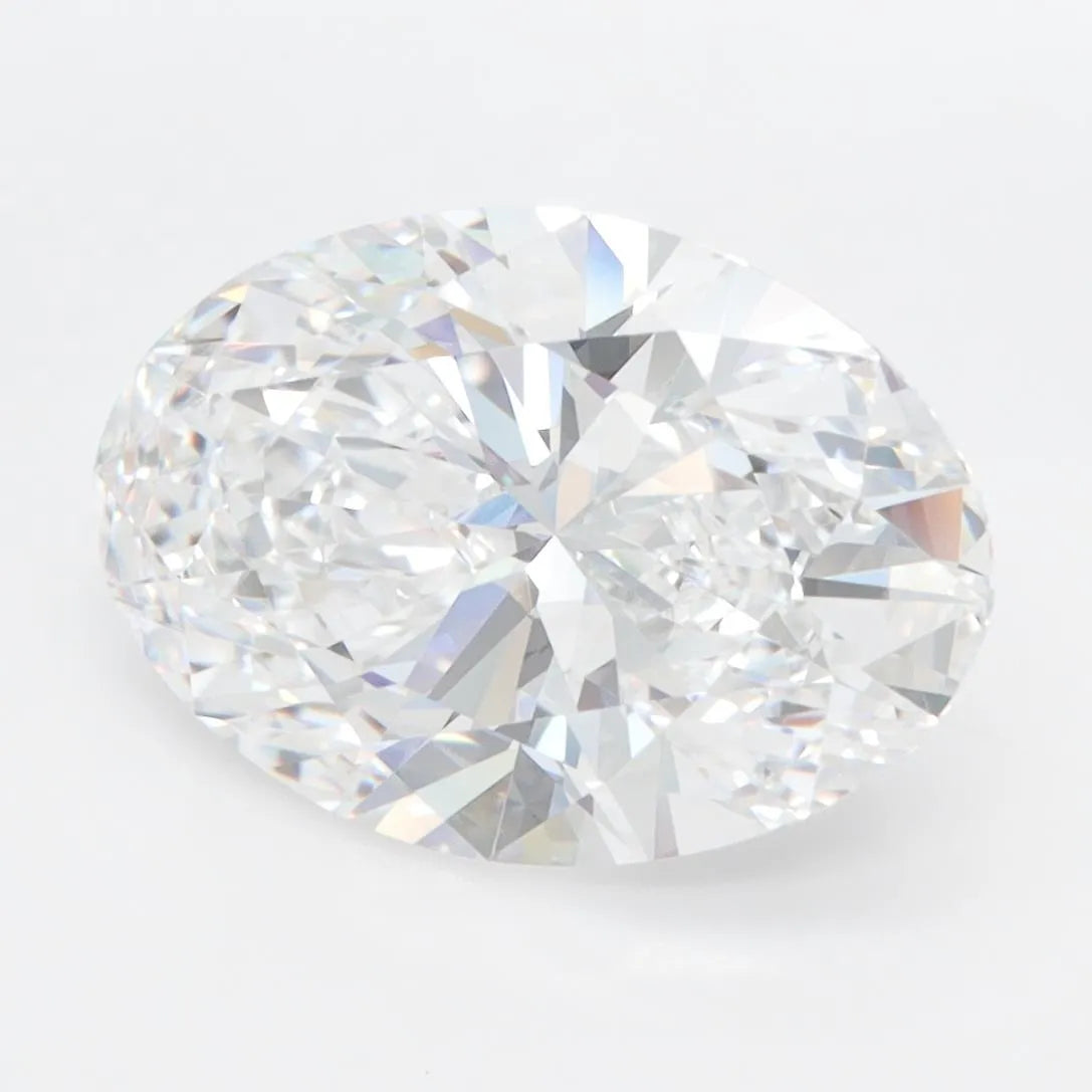 4.07ct Oval Lab Grown Diamond (Colour D, Clarity IF, IGI Certified)