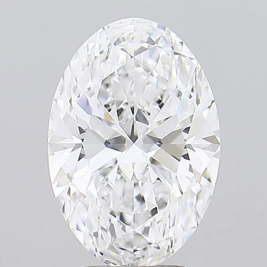 4.07ct Oval Lab Grown Diamond (Colour D, Clarity IF, IGI Certified)