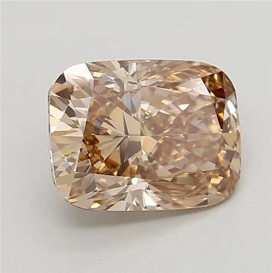 4.08ct Cushion modified Lab Grown Diamond (Colour Fancy Brown, Clarity VS1, IGI Certified)