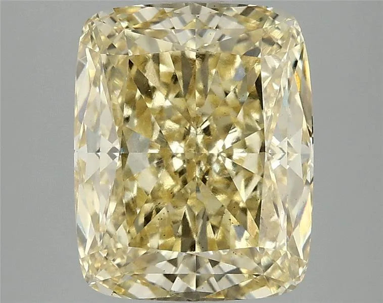 4.08ct Cushion modified Lab Grown Diamond (Colour Fancy Vivid Yellow, Clarity SI1, IGI Certified)