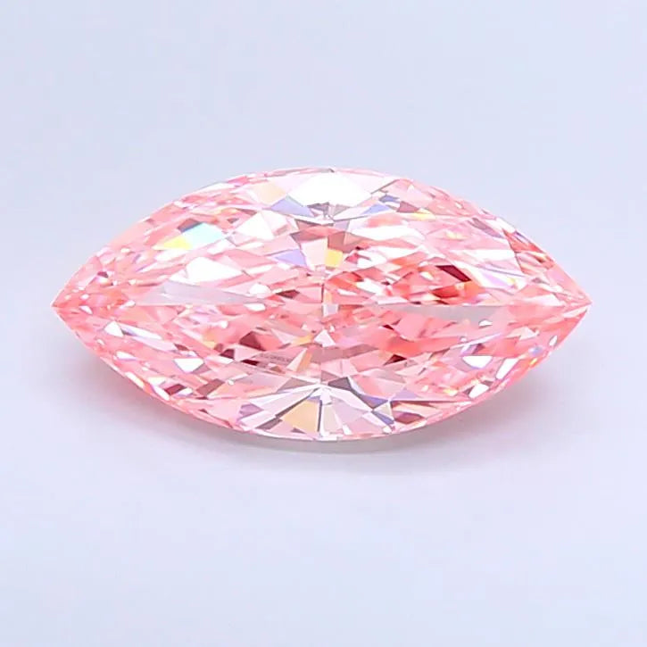 4.08ct Marquise Lab Grown Diamond (Colour Fancy Vivid Pink, Clarity VS1, IGI Certified)