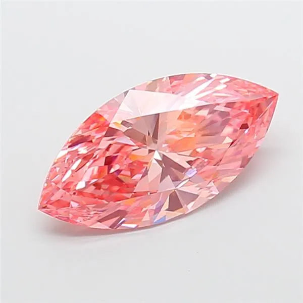 4.08ct Marquise Lab Grown Diamond (Colour Fancy Vivid Pink, Clarity VS1, IGI Certified)