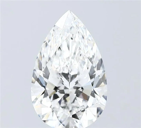 4.08ct Pear Lab Grown Diamond (Colour E, Clarity VVS2, IGI Certified)