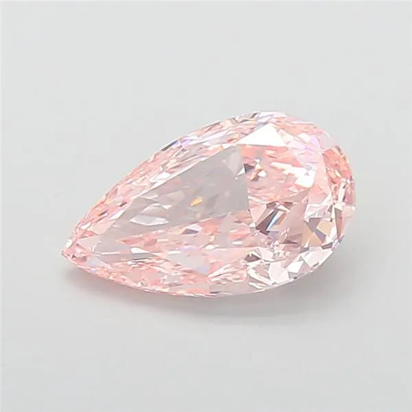 4.08ct Pear Lab Grown Diamond (Colour Fancy Intense Pink, Clarity VVS2, IGI Certified)