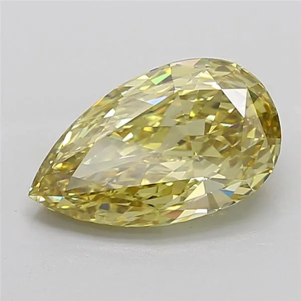 4.08ct Pear Lab Grown Diamond (Colour Fancy Intense Yellow, Clarity VS1, IGI Certified)