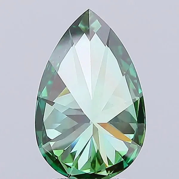 4.08ct Pear Lab Grown Diamond (Colour Fancy Vivid Green, Clarity VS1, IGI Certified)
