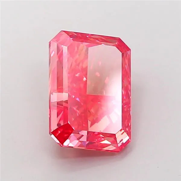 4.08ct Radiant Lab Grown Diamond (Colour Fancy Vivid Pink, Clarity VVS2, IGI Certified)