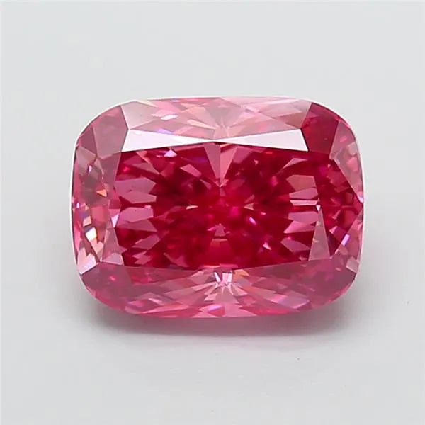 4.09ct Cushion modified Lab Grown Diamond (Colour Fancy Vivid Pink, Clarity VVS2, IGI Certified)