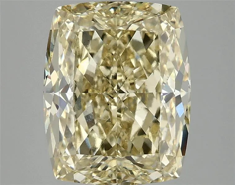 4.09ct Cushion modified Lab Grown Diamond (Colour Fancy Vivid Yellow, Clarity VS1, IGI Certified)