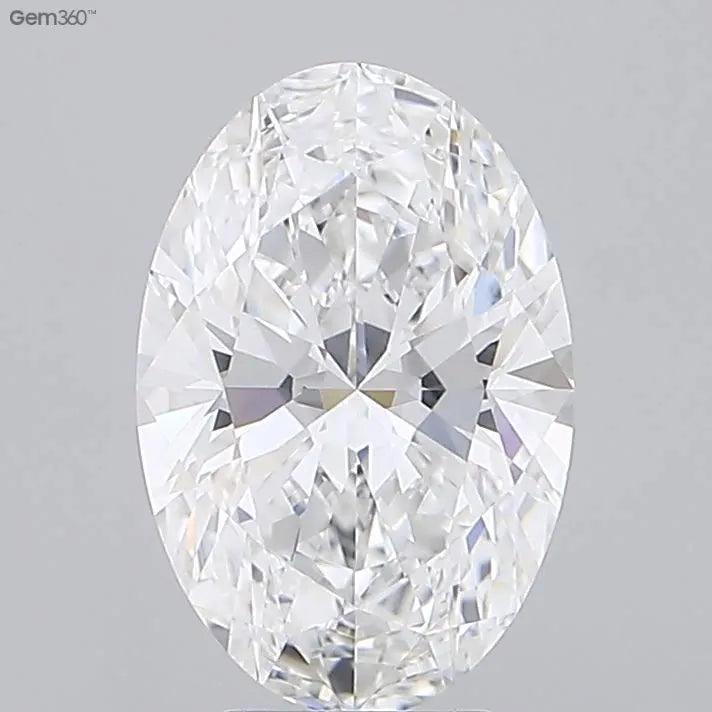4.09ct Oval Lab Grown Diamond (Colour E, Clarity VVS2, IGI Certified)