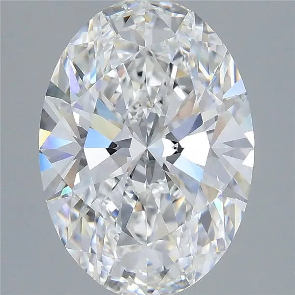 4.09ct Oval Lab Grown Diamond (Colour E, Clarity VVS2, IGI Certified)