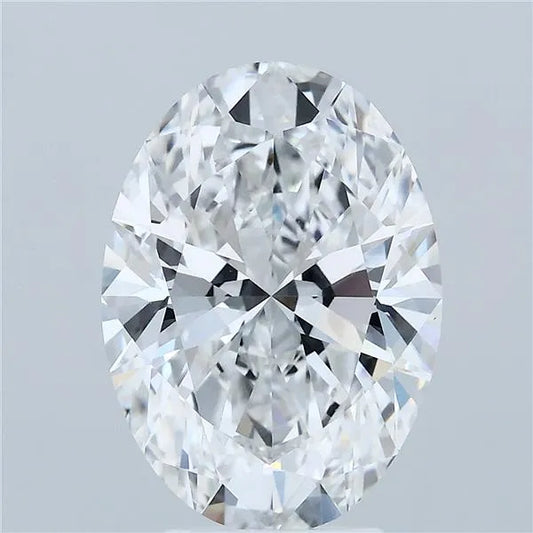 4.09ct Oval Lab Grown Diamond (Colour E, Clarity VVS2, IGI Certified)
