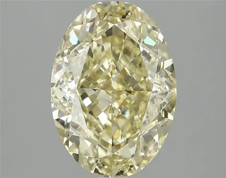 4.09ct Oval Lab Grown Diamond (Colour Fancy Intense Yellow, Clarity VVS2, IGI Certified)