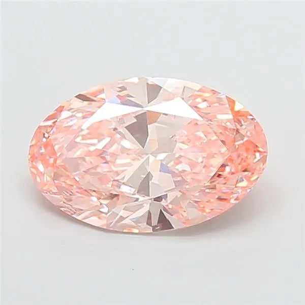 4.09ct Oval Lab Grown Diamond (Colour Fancy Vivid Pink, Clarity VVS2, IGI Certified)